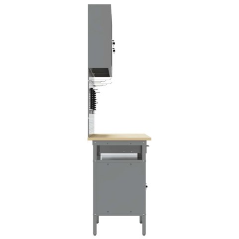 SZAFKA ROBOCZA Z SZUFLADĄ 10 SZT. CZARNY 200X 55X 200CM