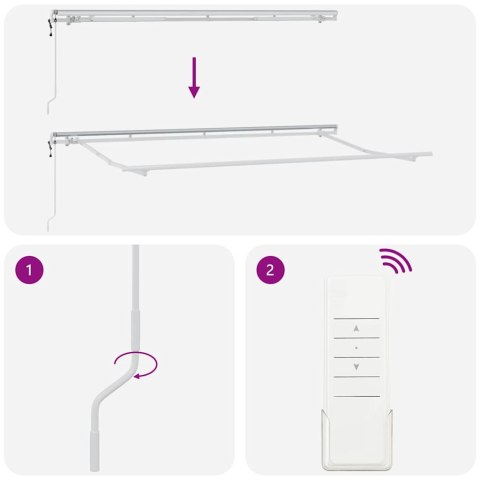 MARKIZA ZWIJANA NIEBIESKI 350X200CM TKANINA