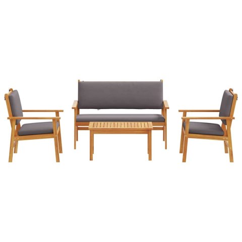 ZESTAW SOF NA OGRÓD 4 SZT.BRĄZOWY 120X65,5X79CM