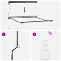 MARKIZA ZWIJANA KREMOWY 350X250CM POLIESTER I METAL