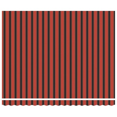 MARKIZA CZERWONY I CZARNY 350X250X165CM POLIESTER