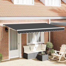 MARKIZA ZWIJANA ANTRACYT 350X200CM TKANINA