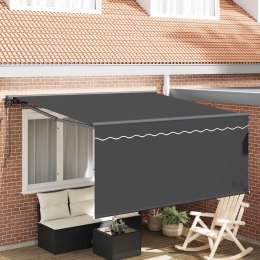 MARKIZA ZWIJANA ANTRACYT 350X250CM POLIESTER I ALUMINIUM