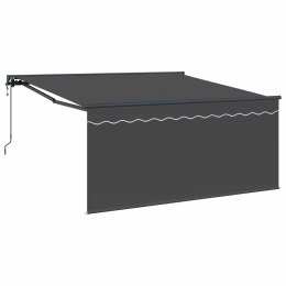 MARKIZA ZWIJANA ANTRACYT 350X250CM POLIESTER I ALUMINIUM