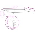 MARKIZA TARASOWA OGRODOWA CHOWANA RĘCZNA 300X250CM SZARA BALKONOWA UV