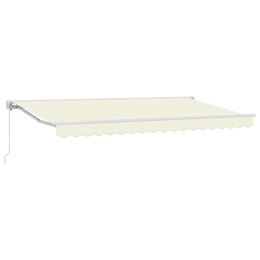 MARKIZA ZWIJANA KREMOWY 350X200CM ALUMINIUM I TKANINA