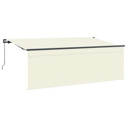 MARKIZA ZWIJANA KREMOWY 350X200CM POLIESTER I ALUMINIUM