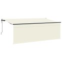 MARKIZA ZWIJANA KREMOWY 350X200CM POLIESTER I ALUMINIUM