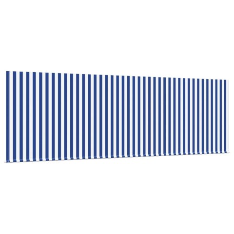 MARKIZA ZWIJANA NIEBIESKI I BIAŁY 350X200CM