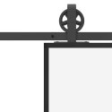 DRZWI PRZESUWNE Z OSPRZĘTEM 102X205CM SZKŁO ESG I ALUMINIUM