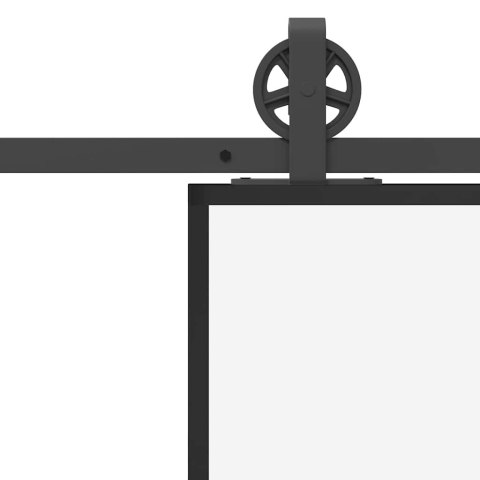 DRZWI PRZESUWNE Z OSPRZĘTEM 102X205CM SZKŁO ESG I ALUMINIUM