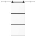 DRZWI PRZESUWNE Z OSPRZĘTEM 90X205CM SZKŁO ESG I ALUMINIUM