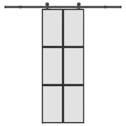 DRZWI PRZESUWNE Z ZESTAWEM OKUĆ SZKŁO HARTOWANE I ALUMINIUM