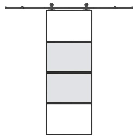 DRZWI PRZESUWNE Z ZESTAWEM OKUĆ SZKŁO HARTOWANE I ALUMINIUM