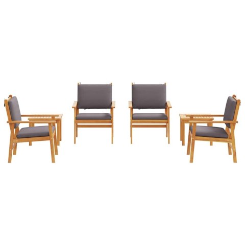 ZESTAW SOF NA OGRÓD 6 EL.BRĄZOWY LITE DREWNO AKACJI