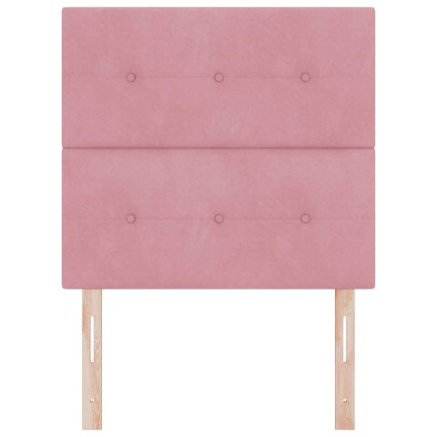 ZAGŁÓWEK RÓŻOWY 80CM AKSAMIT