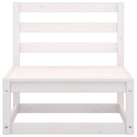 4-OSOBOWA SOFA OGRODOWA BIAŁA DREWNO SOSNOWE