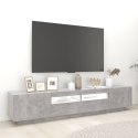 SZAFKA POD TV Z OŚWIETLENIEM LED SZAROŚĆ BETONU 200X35X40CM