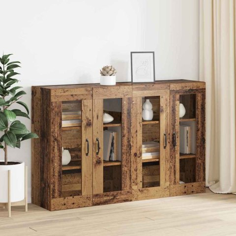 SZAFKI MONTOWANE NA ŚCIANIE 2 SZT. STARE DREWNO