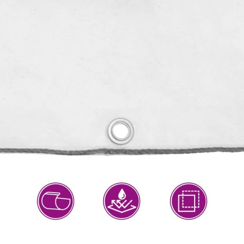 PLANDEKA PŁACHTA OCHRONNA Z OCZKAMI PRZEZROCZYSTA 12X12M POLIETYLEN