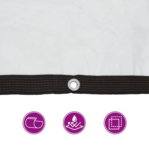 PLANDEKA Z OCZKAMI PRZEZROCZYSTY 4X10M POLIETYLEN