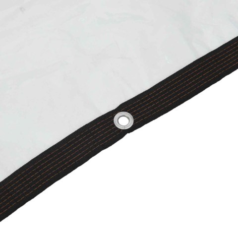 PLANDEKA Z OCZKAMI PRZEZROCZYSTY 5X12M POLIETYLEN