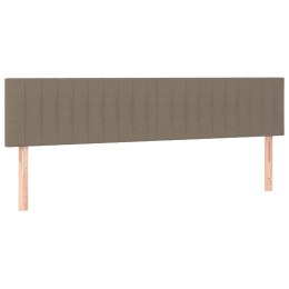 ZAGŁÓWKI DO ŁÓŻKA 2 SZT. TAUPE 100X5X78/88CM TKANINA