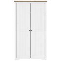 SZAFA BODO BIAŁO-BRĄZOWA 99X53,5X173CM LITE DREWNO SOSNOWE