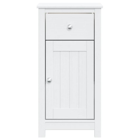 SZAFKA ŁAZIENKOWA BERG BIAŁA 40X34X80CM LITE DREWNO SOSNOWE