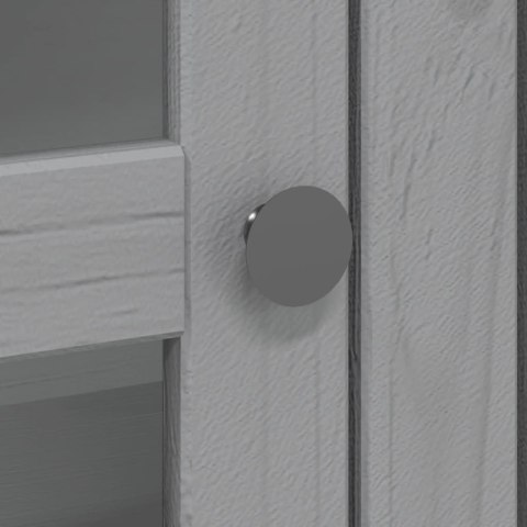 SZAFKA Z PRZESZKLONYMI DRZWIAMI BODO SZARA SOSNOWA