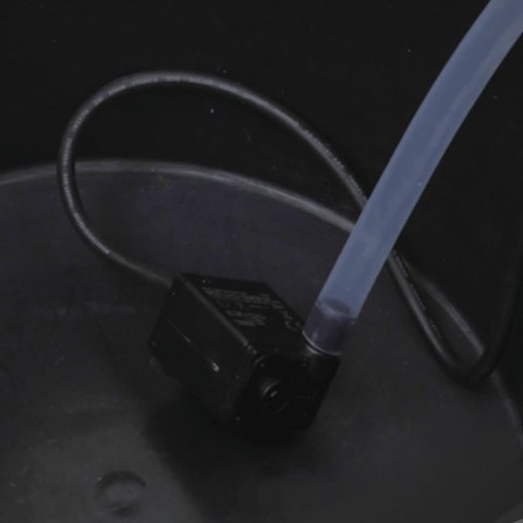 FONTANNA Z POMPĄ 57X57X53CM LITE DREWNO JODŁOWE