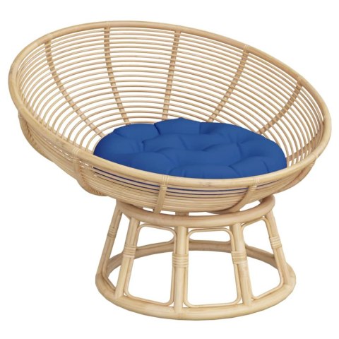 OKRĄGŁA PODUSZKA KOLOR SZAFIROWY Ø 60X11CM TKANINA OXFORD