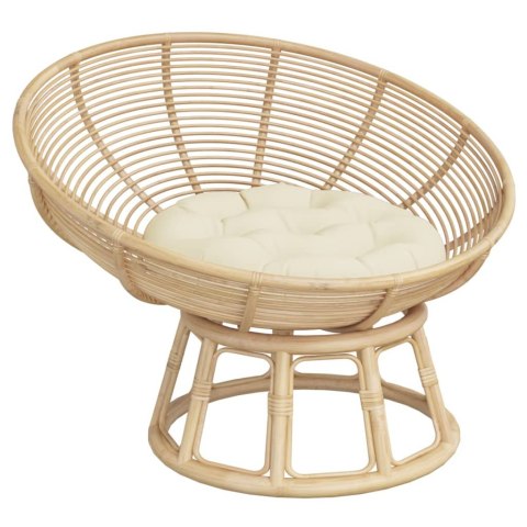 OKRĄGŁA PODUSZKA KREMOWA Ø 60X11CM TKANINA OXFORD