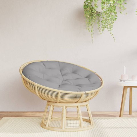 OKRĄGŁA PODUSZKA SZARA Ø 100X11CM TKANINA OXFORD