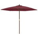 PARASOL OGRODOWY NA DREWNIANYM SŁUPKU BORDOWY 299X240CM