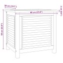 SKRZYNIA OGRODOWA Z WORKIEM 60X50X58CM LITE DREWNO TEKOWE