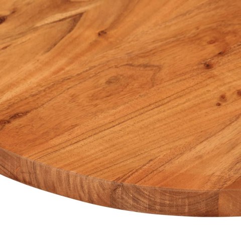BLAT DO STOŁU 140X60X3,8CM OWALNY LITE DREWNO AKACJOWE