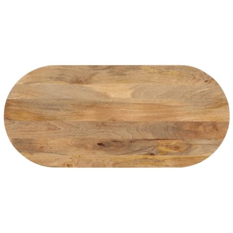 BLAT STOŁU 100X50X2,5CM OWALNY LITE DREWNO MANGO