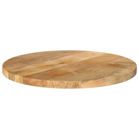 BLAT STOŁU Ø 40X2,5CM OKRĄGŁY SUROWE DREWNO MANGO