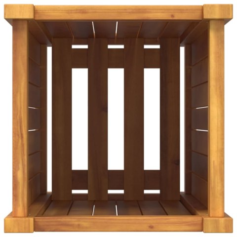 DONICA OGRODOWA Z WYŚCIÓŁKĄ 31X31X75CM LITE DREWNO AKACJOWE