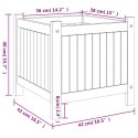 DONICA OGRODOWA Z WYŚCIÓŁKĄ 42X42X40CM LITE DREWNO AKACJOWE
