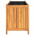DONICA OGRODOWA Z WYŚCIÓŁKĄ 99,5X38X50CM LITE DREWNO AKACJOWE