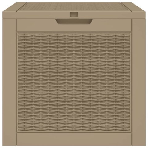 SKRZYNIA OGRODOWA JASNOBRĄZOWA 55,5X43X53CM POLIPROPYLEN