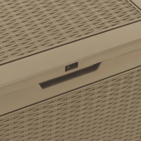 SKRZYNIA OGRODOWA JASNOBRĄZOWA 55,5X43X53CM POLIPROPYLEN