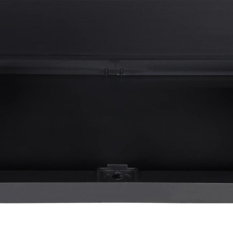 SZAFKA OGRODOWA CZARNA 65X37X165CM PP