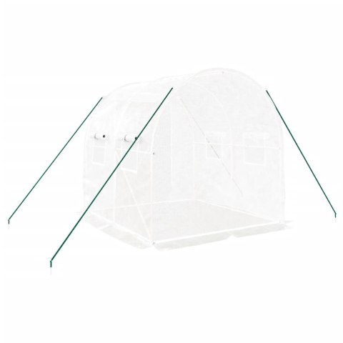 SZKLARNIA ZE STALOWĄ RAMĄ BIAŁA 4M² 2X2X2M