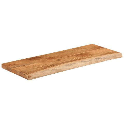 BLAT DO STOŁU 90X40X2,5CM DREWNO AKACJOWE NATURALNA KRAWĘDŹ
