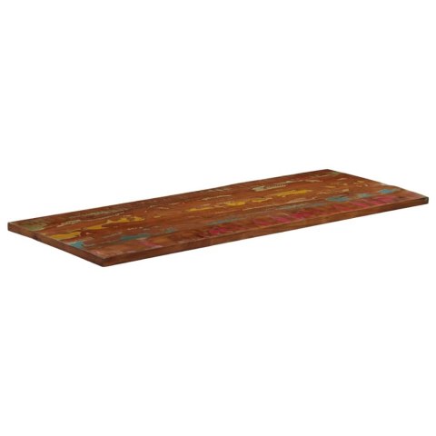 BLAT STOŁU 140X60X2,5CM PROSTOKĄTNY LITE DREWNO Z ODZYSKU