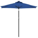 PARASOL OGRODOWY NA STALOWYM SŁUPKU LAZUROWY 225X225X212CM