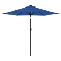 PARASOL OGRODOWY NA STALOWYM SŁUPKU LAZUROWY 225X225X212CM